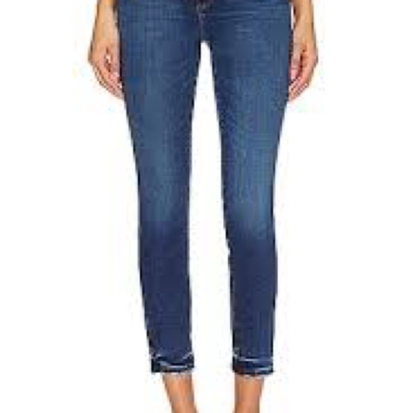 MOTHER The Looker Ankle Fray in So Good Mid Rise Jeans Women's size 30 - Picture 2 of 6
